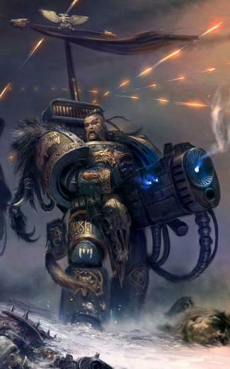Space Wolf Warhammer Mobile Wallpaper
