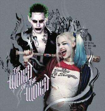 Joker And Harley Quinn Phone Wallpaper Top