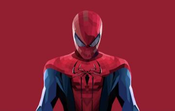Wallpaper Red Background Art Costume Comic Marvel Spider Man