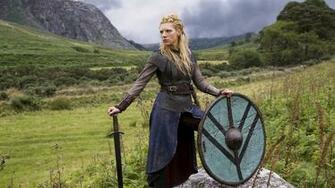 Lagertha The Shieldmaiden Vikings Wallpaper