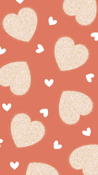 Glitter Pink Heart Wallpaper