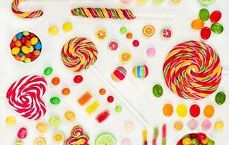 Wallpaper Colorful Candy Sweets Lollipops Sweet