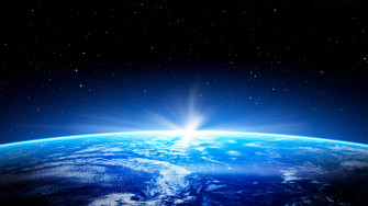 Wallpaper Earth Space Planet Star 5k