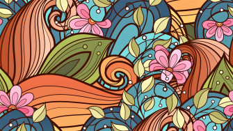 Floral Art Pattern Two UHD 4k Wallpaper