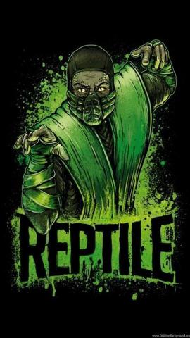 Wallpaper Mortal Kombat Reptile Art Fighter Ninja