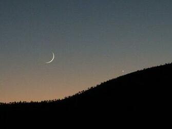 Venus And Moon Wallpaper Enjoy For