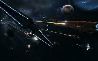 Outer Space Battle Fight Rocks Spaceships Science