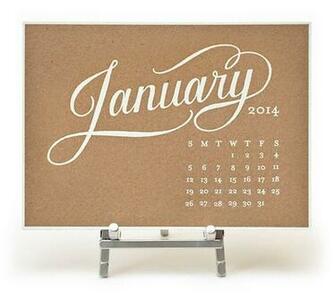 Sugar Paper Los Angeles Kate Desk Calendar Kraft