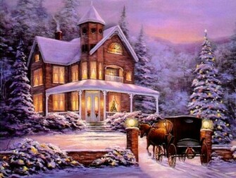 Night Before Christmas Wallpaper 3d For Desktop