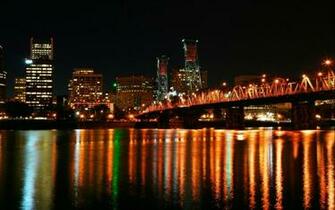 City Hawthorne Bridge Downtown Portland Picture Nr