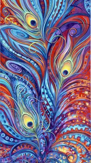 Peacock Art Painting Wallpaper Gallery