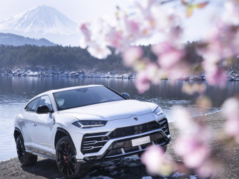 Wallpaper Off Road White Lamborghini Urus Desktop HD