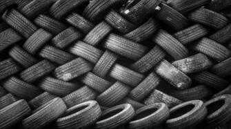 Monochrome Tires Wallpaper Black Background