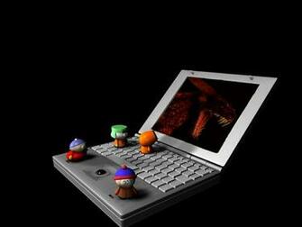 South Park Boys On A Laptop Cartoons Wallpaper