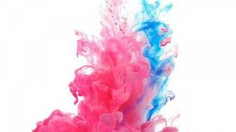 Flying Paint Holi Colors Blue Wallpaper Color