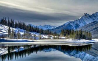 Snowy Mountain In Northern California Wallpaper By