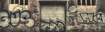 Wall City Graffiti Street Old Wallpaper Background Dual Wide