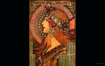 Alphonse Mucha Painting Wallpaper Art Full HD