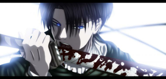 Attack On Titan Shingeki No Kyojin Levi Anime Blade Blood Stain HD