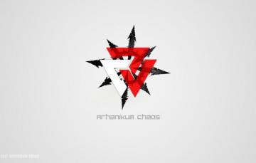 Wallpaper White Red Chaos Logo Words Symbol Organikum