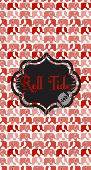 Alabama Roll Tide iPhone Wallpaper Crimson Rtr