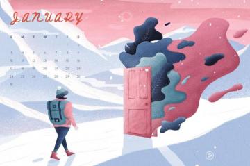 January Calendar Wallpaper