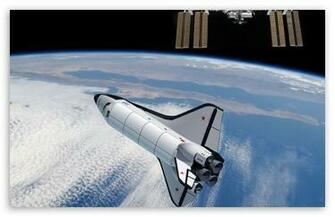 Space Shuttle HD Desktop Wallpaper Widescreen Fullscreen Dual