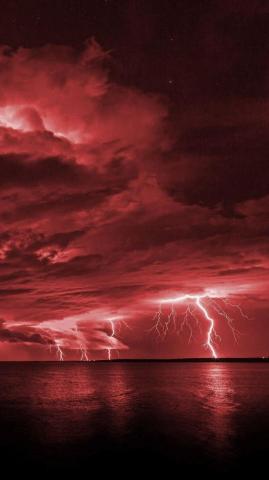 Red Black iPhone Plus By Loop Infinito Wallpaper