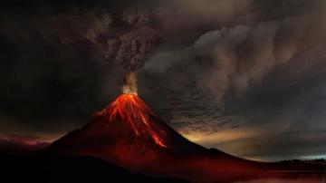 Volcano Wallpaper Top Background