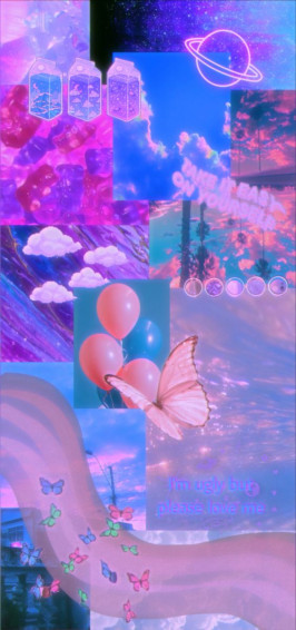 Pink Purple And Blue Aesthetic Wallpaper Pretty