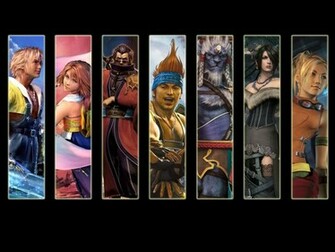 Final Fantasy Wallpaper Rikku Yuna Auron