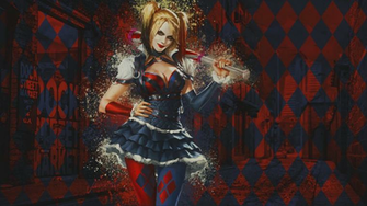 Harley Quinn Arkham Knight Paint By Jarrettwendt