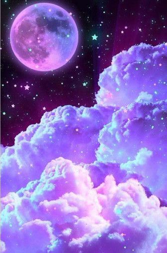 A Dreamy Colorful Nebula In An Enchanting Kawaii Galaxy