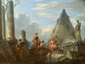 Roman Ruins With Figures