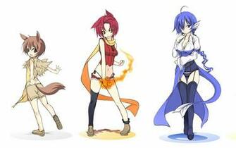 Ecchi Chibi Animal Ears Eevee Anime Girls Wallpaper
