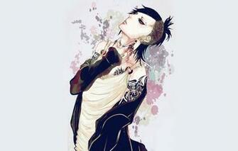 Wallpaper Anime Guy Tattoo Red Eye Tokyo Ghoul