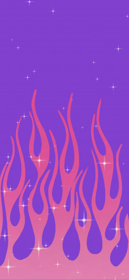 Pink And Purple Flame Wallpaper Aesthetic iPhone