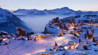 Bing Winter Village Wallpaper