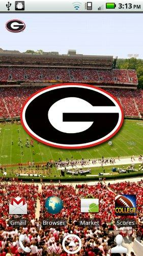Licensed Georgia Bulldogs Revolving Wallpaper App Go
