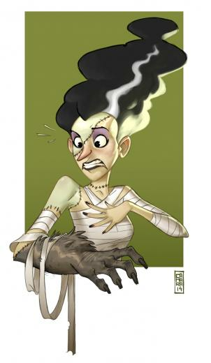 Bride Of Frankenstein By Camarasketch