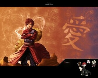 The Naruto Anime Wallpaper Titled Gaara