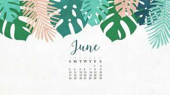 Floral June Wall Calendar