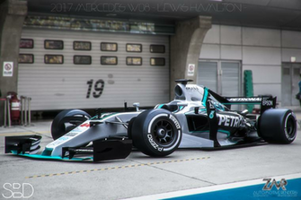 Mercedes W08 Lewis Hamilton By Nancorocks On