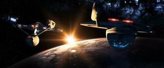 Two Black Starships Digital Wallpaper Movies Star Trek