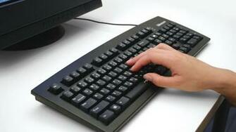 Wallpaper Keyboard Computer Hand Full HD