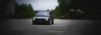 Black Car Bmw E28 Squatty Stance Lowered HD Wallpaper
