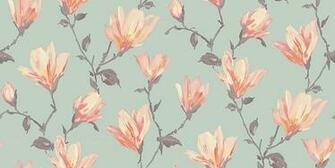 Teal And Coral Wallpaper Lotus