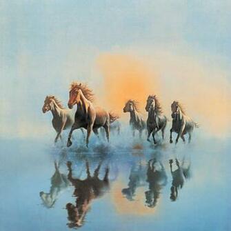 Horse Murals Scene Wallpaper