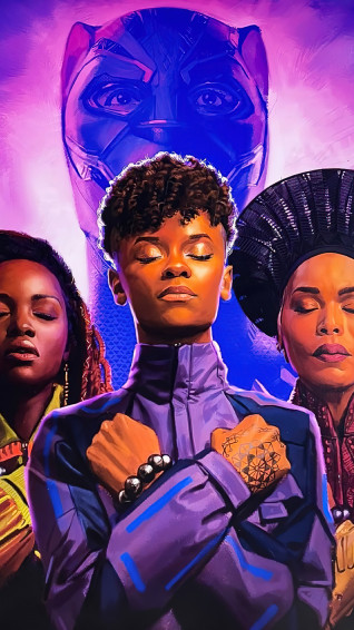 Black Panther Wakanda Forever Movie Art 4k Wallpaper iPhone HD