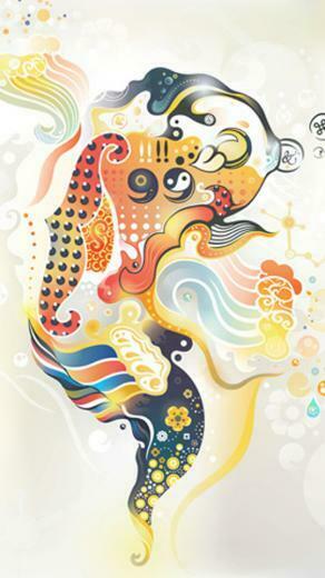 Abstract Koi iPhone Wallpaper Moto E